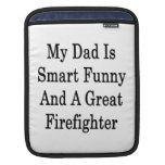 Mi papá es divertido elegante y gran bombero manga de iPad