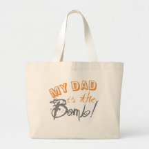 mi papá es la bomba bolsas de mano