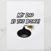 Mi papá es la bomba tarjetas publicitarias