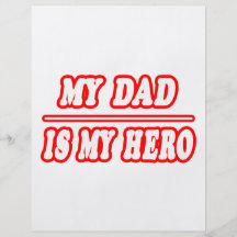 Mi papá es mi héroe tarjetones