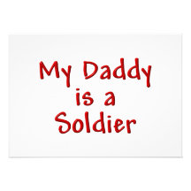 Mi papá es soldado comunicados personalizados