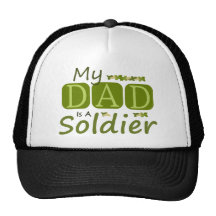 Mi papá es soldado gorras
