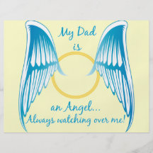 Mi papá es un ángel tarjetas informativas