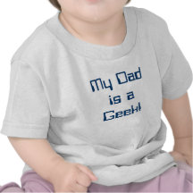 ¡Mi papá es una camiseta del bebé del friki!
