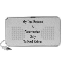 Mi papá hizo veterinario para curar solamente cebr notebook altavoz