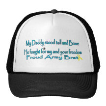 Mi papá se colocaba alto y valiente gorros bordados