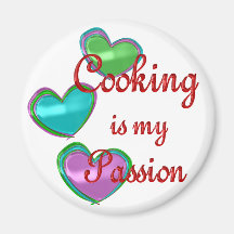 Mi pasión de cocinar iman de nevera