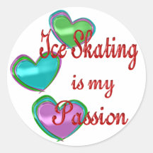 Mi pasión del patinaje de hielo etiqueta