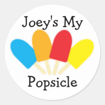 Mi pegatina del Popsicle de Joey