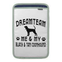 Mi perro del Coonhound del negro y del moreno Fundas Para Macbook Air