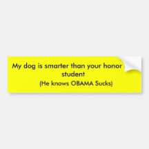 Mi perro es más elegante que su estudiante del rol etiqueta de parachoque