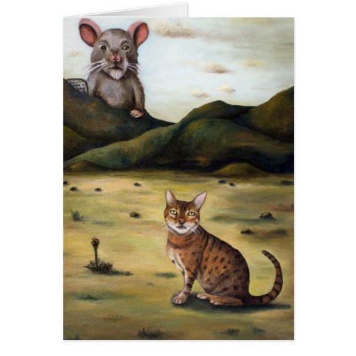 Mi pesadilla peor de los gatos tarjeton