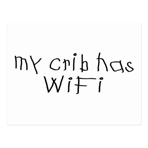 Mi pesebre tiene wifi tarjeta postal