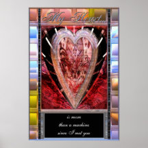 Mi poster del personalizable del corazón