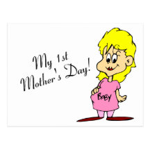 Mi primer día de madres postal