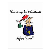 Mi primer navidad tarjetas postales