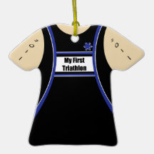 Mi primer Triathlon Adornos De Navidad