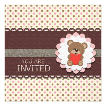 Mi primera invitación del cumpleaños de Beary