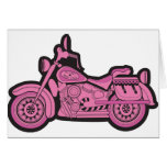 Mi primera motocicleta rosada felicitacion 