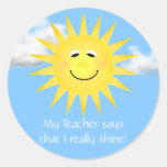 Mi profesor dice que brillo realmente a los pegati