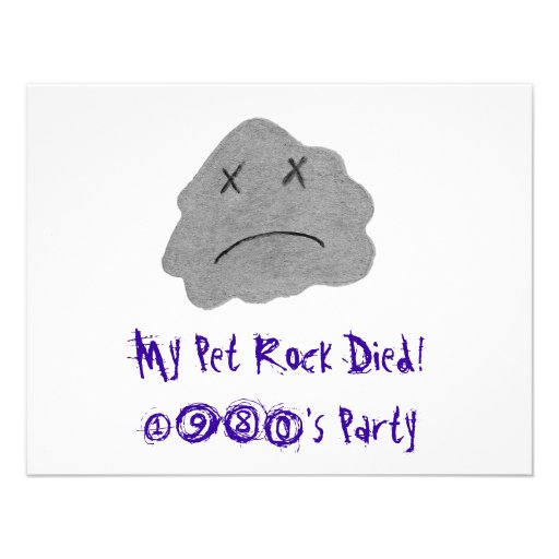 ¡Mi roca del mascota murió! Anuncio Personalizado