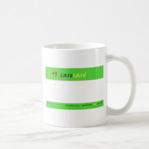 Mi tarjeta de cuidado taza de café