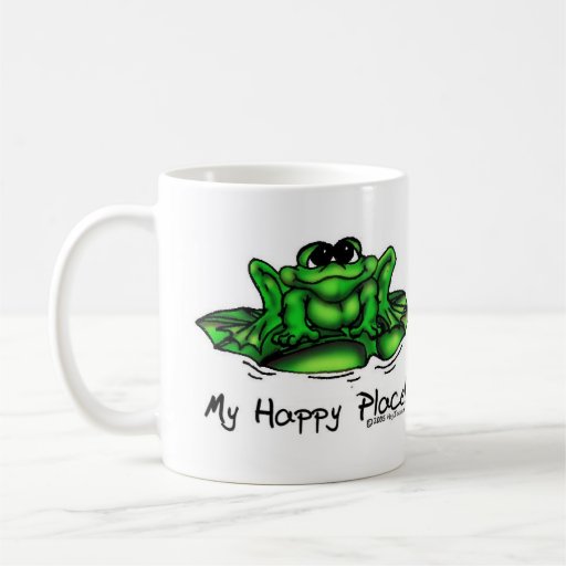 ¡Mi taza feliz del lugar de la rana!