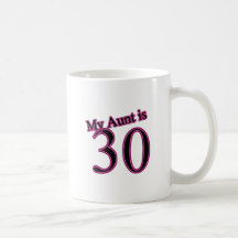 Mi tía es 30 taza de café