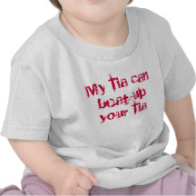 Mi Tia puede batir para arriba su Tia Camisetas