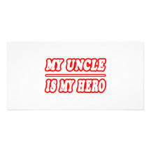 Mi tío Is My Hero Tarjetas Fotográficas