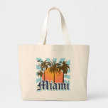 Miami Beach la Florida FLA Bolsas Lienzo