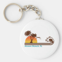 Miami Beach Llaveros Personalizados