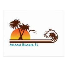 Miami Beach Tarjeta Postal