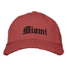 Miami Gorra De Béisbol Bordada