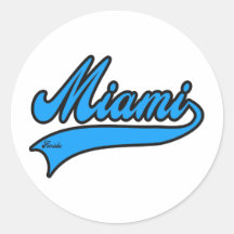 Miami la Florida Etiquetas