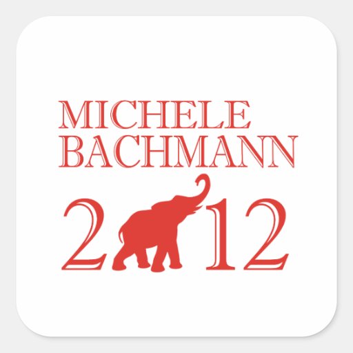 MICAELA BACHMANN 2012 (Repu Calcomanía Cuadrada Personalizada
