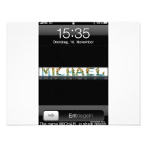 Michael 's iphone-1 invitacion personalizada