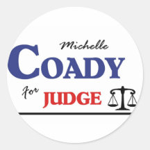 Michelle Coady para el juez Etiqueta