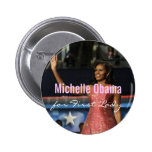Michelle Obama para primera señora Button Pins
