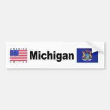 Michigan Etiqueta De Parachoque