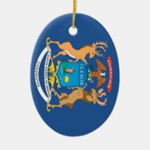 MICHIGAN ORNAMENTO DE NAVIDAD