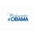 Michiganders para Obama - .png Postales