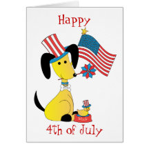 mickjuly, feliz, 4to de julio tarjeton