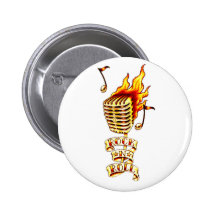 Micrófono del rock-and-roll pin