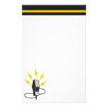 Micrófono retro papelería personalizada
