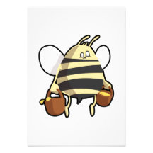 Miel que lleva de la abeja del dibujo animado comunicado personal  