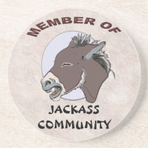 MIEMBRO DEL JACKASS COMMMUNITY POSAVASOS PERSONALIZADOS