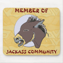 MIEMBRO DEL JACKASS COMMMUNITY TAPETES DE RATÓN
