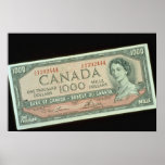 Mil billetes de dólar posters