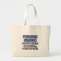 Milagros y cirujanos pediátricos bolsas lienzo